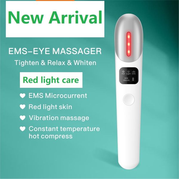 

ems-eye massager wrinkle red light care remover tighten anti-wrinkle relax compress frequency heating vibrating beautiful