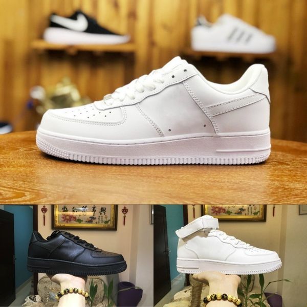 

оптовая 2019 новых людей принудительный полуботинки дышащий один унисекс 1 knit euro design air high женщины все белый черный красный мода п, Black