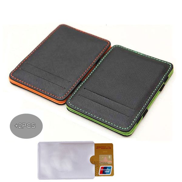 

designer wallet purse minimalist men wallet rfid slim wallet card organizer purse magic carteras hombre minimalista bid222 pm49, Red;black