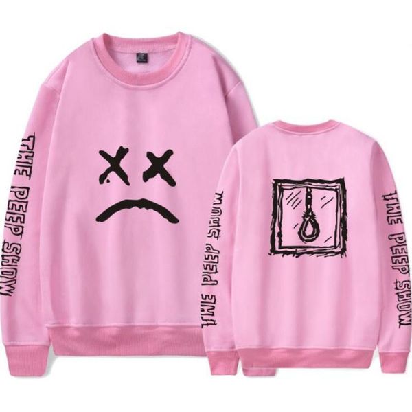 

lil peep pink hoodie men streetwear hip hop cool man rap stars pullovers graphic hoodies couples sweatshirt brand clothing 4xl, Black