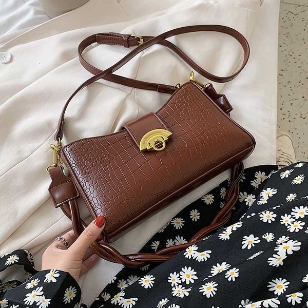 

stone pattern pu leather crossbody bags for women 2020 braid strap shoulder handbags female travel totes lady cross body bag