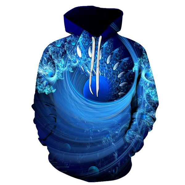 

men's hoodie male sweatshirts winter 3d sweater fashion graphic pullover pockets drawstring, Black