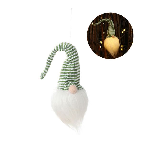 

gnome night light striped hat design plush swedish santa christmas hanging pendant holiday lighting decorations