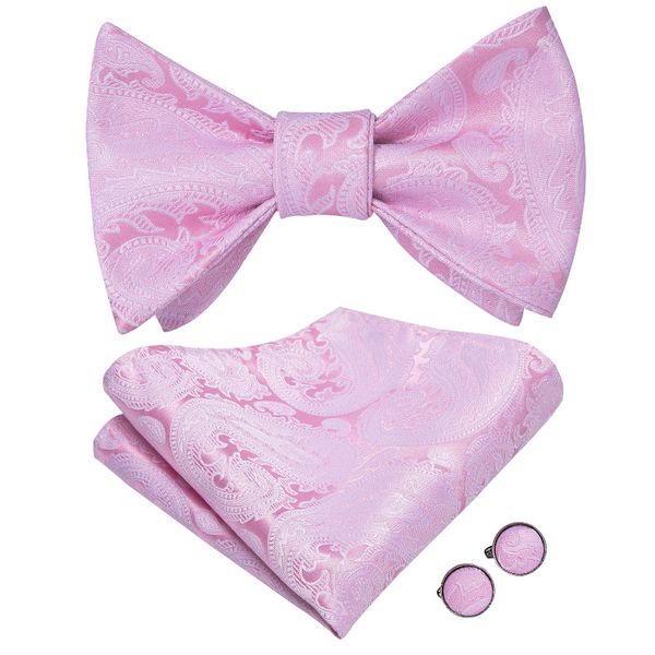 

привет-tie bow tie set свадебные шелковые галстуки мужчины peach paisley самостоятельной tie боути платок партии падения бесплатная доставка, Black;gray