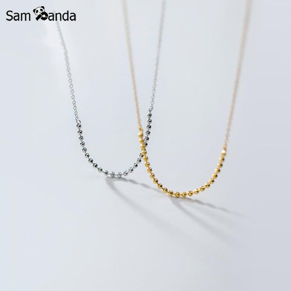 

sampanda 925 sterling silver simple korean style fashion simple light art girl heart clavicle chain for women fashion jewelry