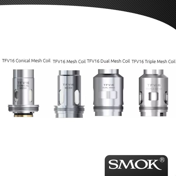 

100% оригинал Smok Tfv16 Mesh катушки TFV16 двойной / тройной конической сетки катушки подходят Smok Tfv16 распылитель бак
