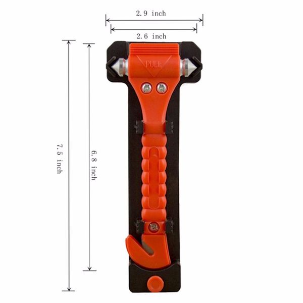 

1pcs portable safety hammer escape hammer to break window glass outdoor survival camping driving car seat belt emergency cutter