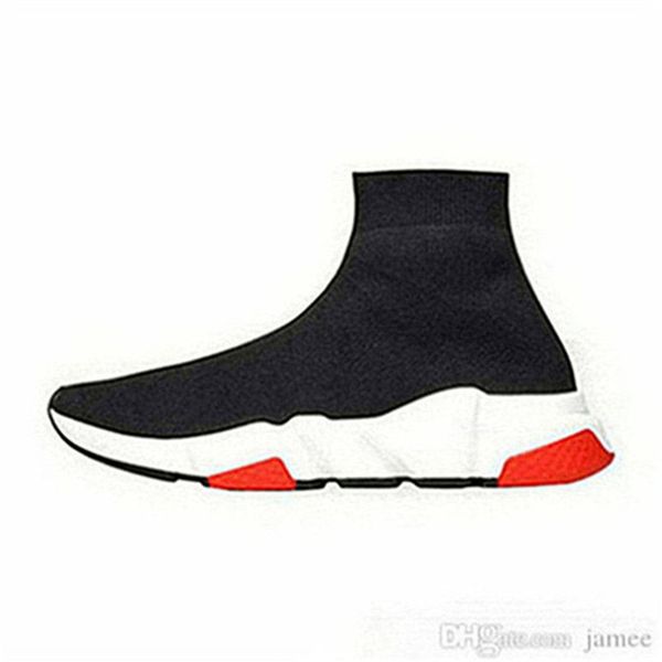 

2020 speed sock speed trainer running shoes men and women sports shoes speed stretch-knit mid sneakers good hot, Black