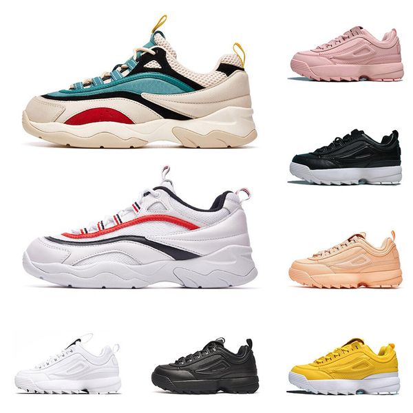 

2020 men women fashion designer shoes triple black white yellow mens trainer casual platform sneakers for jogging walking size 36-44