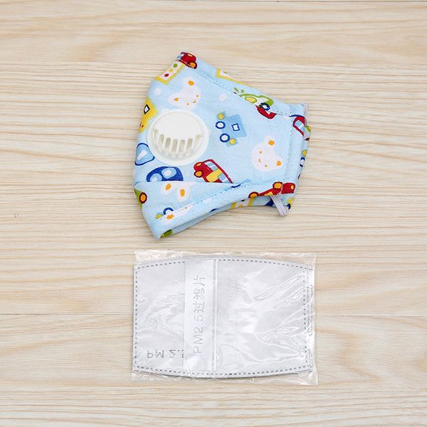 

kids cartoon mask replaceable filter kn95 n95 reusable cotton 8 layer pm2.5 mask with breathing valve protection children face masks