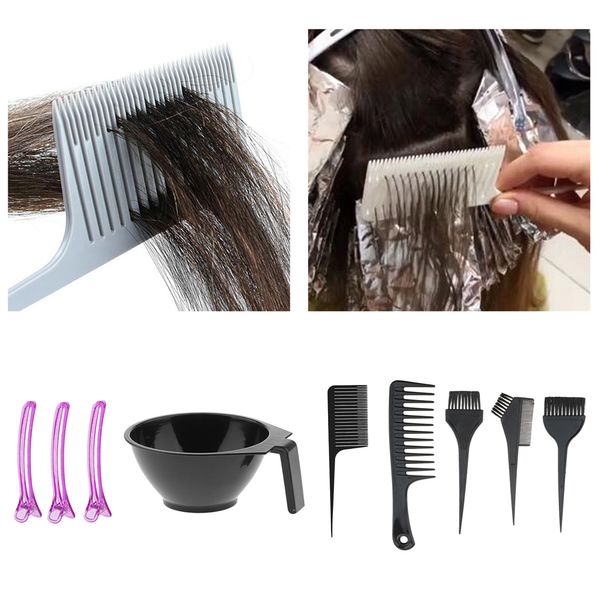 

hair coloring mixing bowl highlight comb set dyeing kit salon comb tint
