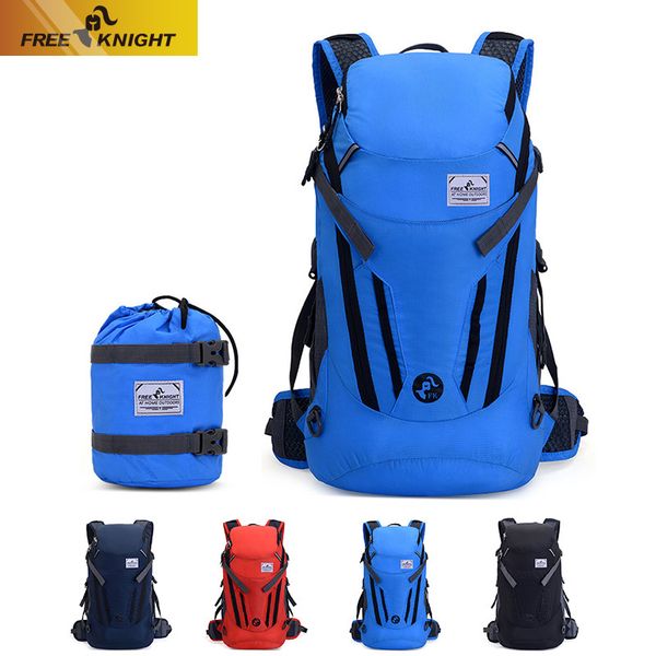 

2009 new folding mountaineering bag waterproof nylon riding backpack 35l folding receiving travel bag
