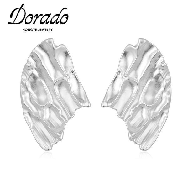 

dorado personality fashionable drop earrings for women silver color punk retro accessories party big irregular brincos
