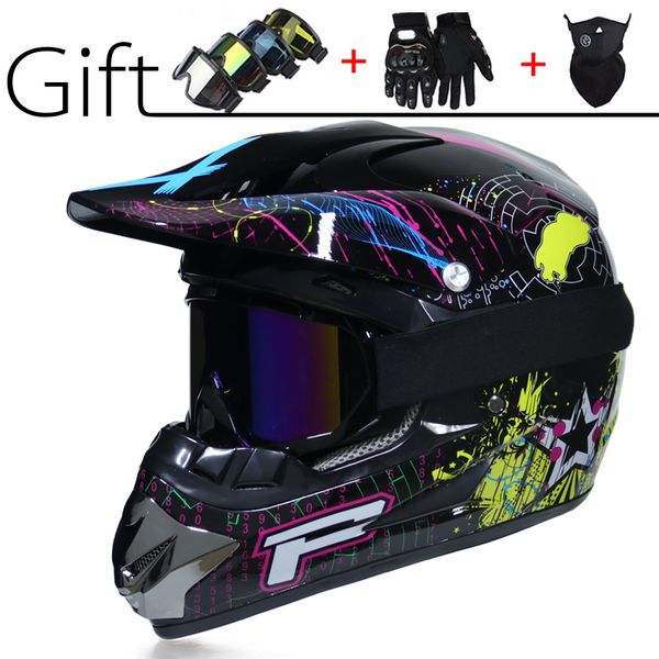 

professional racing motocross helmet super-cool off-road motorcycle helmet cartoon safe helmets motorcycle protective gears