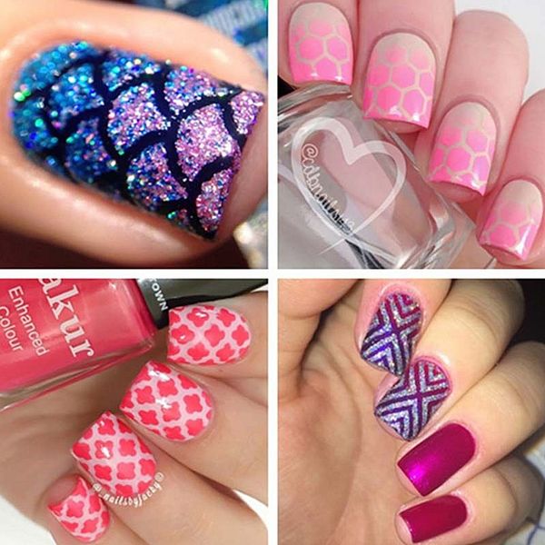 Diy Mermaid Scale Nail Art The Nail Polish Challenge Youtube