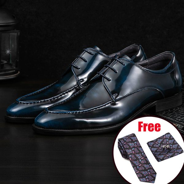 

men leather shoes business dress suit shoes men brand bullock genuine leather black laces wedding mens phenkang