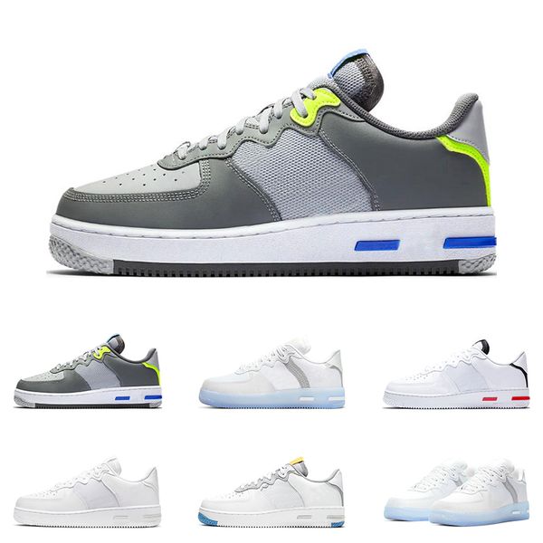 

nike air force 1 react кроссовки обувь white ice light smoke серый волк серый черный красный womens видов спорта кроссовки инструкторов отк, Black