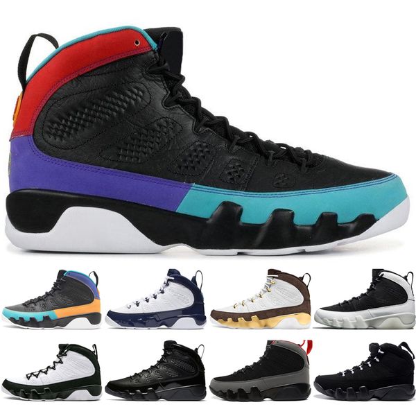 

With Box New 9 9s Dream It Do It UNC Mop Melo Mens Basketball Shoes LA OG Space Jam men Bred All Black 2010 Release sports sneakers designer