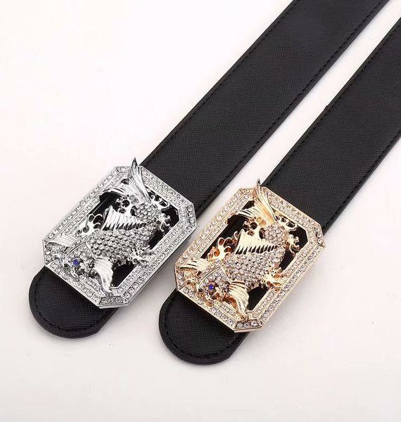 

smooth buckle belt for men leather horsehead pattern design belt for business men belt comfortable to wear, Black;brown