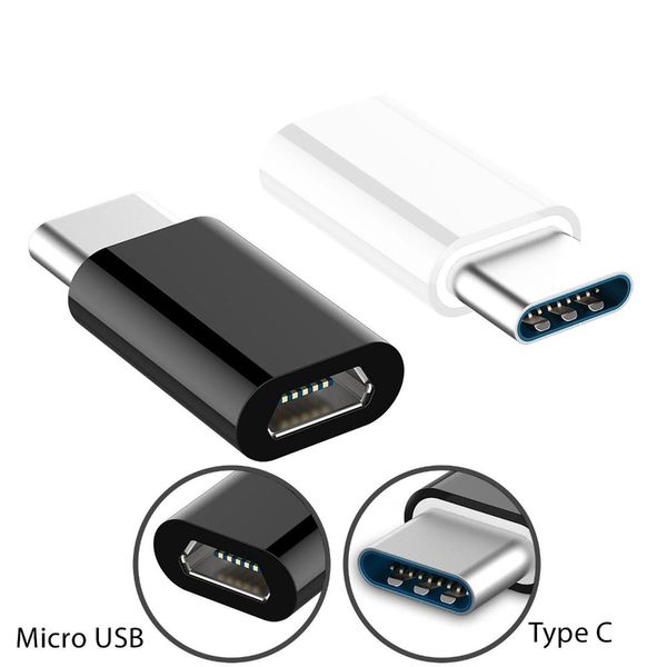 Adattatori OTG di tipo C Convertitore cavo di ricarica adattatore da micro USB a tipo C per Samsung Xiaomi mi 9 Huawei P30