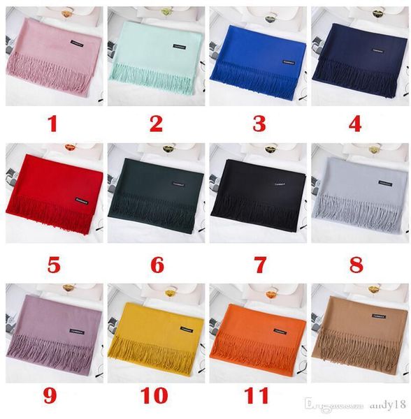 

luxury winter cashmere scarf pashmina for women brand designer mens warm plaid scarf fashion women imitate cashmere wool scarves 180x70cm 20, Blue;gray