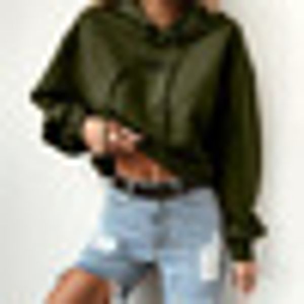 

women letter printing hoodies hooded sweatshirt pullover casual blouse fall, Black