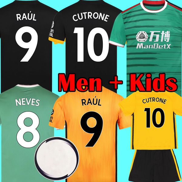 

2019 2020 Wolves NEVES RAUL Patrick CUTRONE Soccer Jerseys Adult Kids 19 20 Wolverhampton Wanderers football shirts Doherty DIOGO maillots