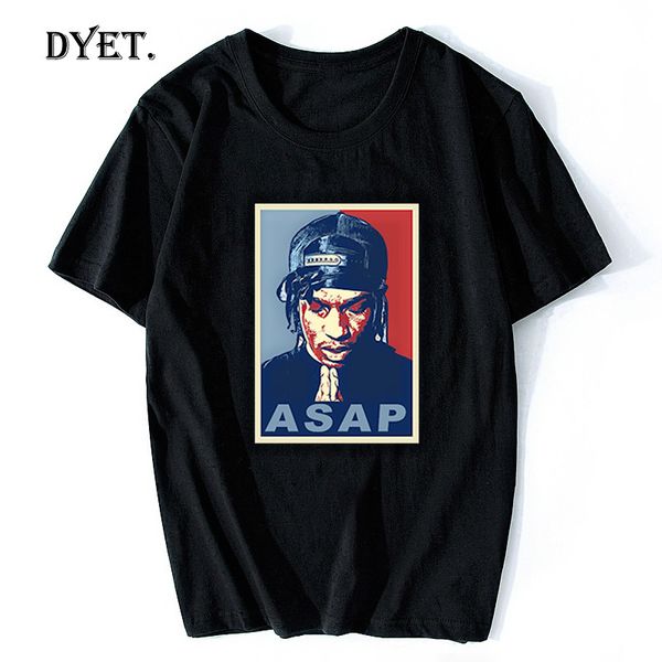 

asap rocky rap hip hop men summer funny cool t-shirt harajuku streetwear ay camisetas hombre vintage aesthetic clothes, White;black