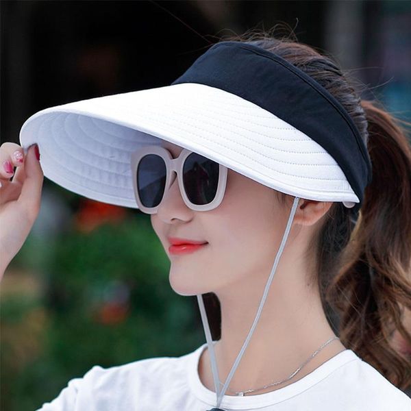 

wide brim hats sun for women visors hat fishing fisher beach uv protection cap black casual womens summer caps, Blue;gray