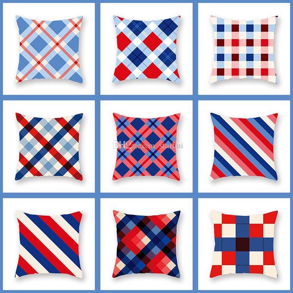 

red geometric pillow covers cushion cover glamour square pillowcase cushion cover home office sofa car decoration wx9-1251
