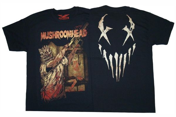

mushroomhead - chainsaw - t shirt s-m--xl-2xl brand new official t shirtprinted funny t-shirt, White;black