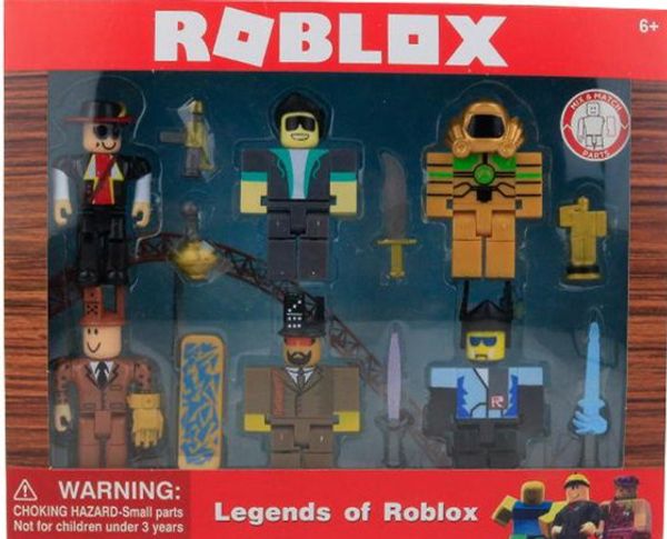 Action Figures Toys 2 Styles Roblox Virtual World Roblox Building Block Doll With Accessories Two Color Box Packaging Bag - 