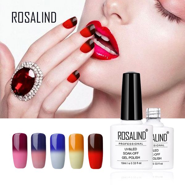 

rosalind 10ml gel varnish nail gel polish chameleon temperature color changing nail polish thermal color change uv lacquer