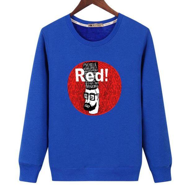 

2019 trend mens hoodies loose print handsome glasses tall hat pattern design long sleeve o neck pullover man sport hoodie ing, Black