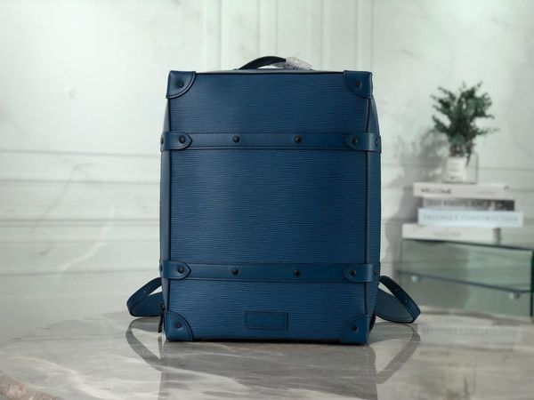 

последний стиль бренда роскошный рюкзак рюкзак сумка дорожная сумка синий оригинальный кожаный топ ремесло производство