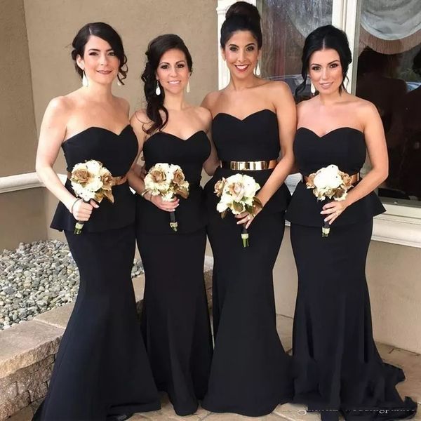 

2019 new arrival fashion sweetheart black mermaid long bridesmaid dresses maid of the honor dresses vestido long evening dresses for wedding, White;pink