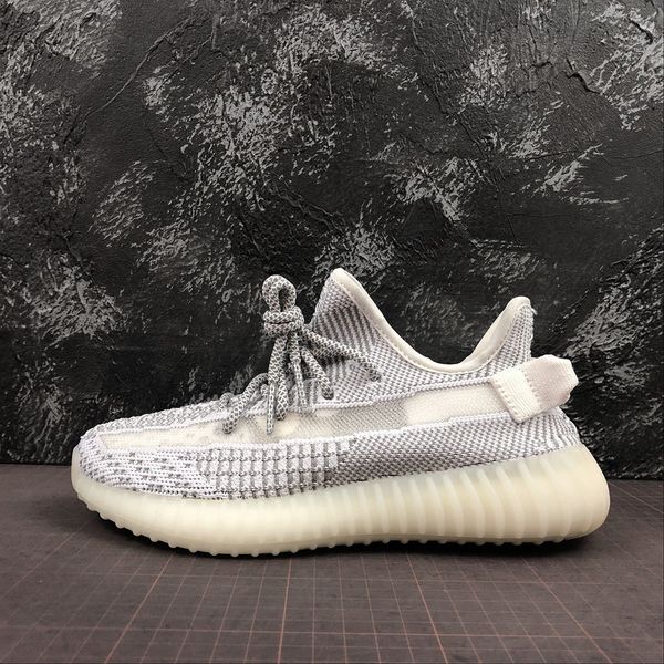 

v2 Static Non-Reflective sneakers top quality kanye sneaker west running shoes trainer youth kids men women trainers real boots EF2905