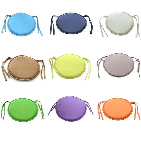 

30*30cm solid color thickened round chair cushion student bench rattan chair buttocks home office decorations polyester cushions