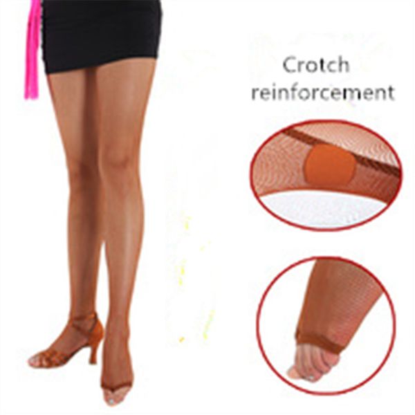 

women professional black tan nude spandex ballroom latin dance tights open toe thong seamless fishnet dance tights, Black;red