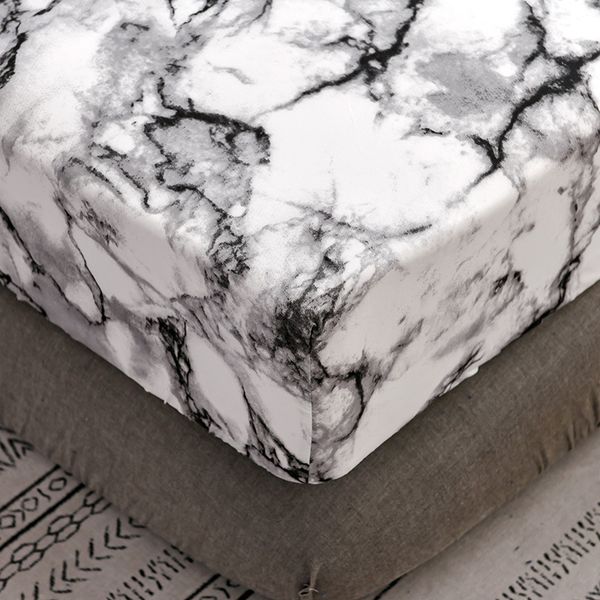 

mattress protective case fitted sheet cover marble bed dust cover single double queen size marble bed protect cover pillowcase