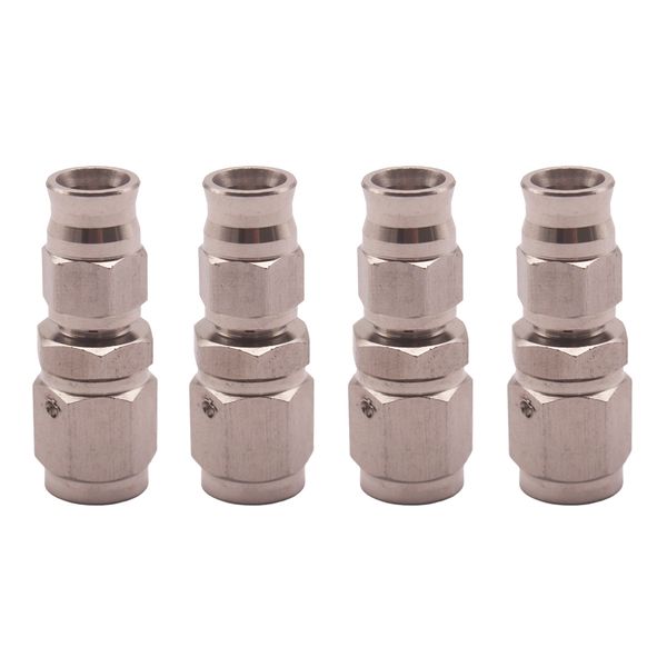 

4x stainless steel brake fitting straight for brake fluids, unleaded petrol, methanol, water