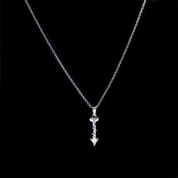 

1pc unique arrow pendant stainless steel charms necklace men women making jewelry accessories, Silver