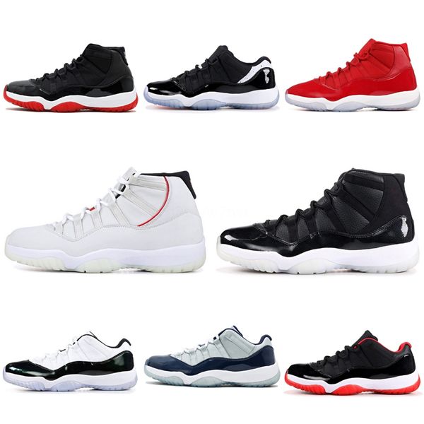 

mens 11s low og basketball shoes jumpman 11 court purple obsidian travis scotts unc patent pine green men trainer designer sports sneake#597
