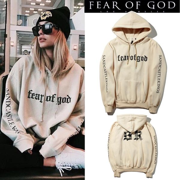 

страх божий hoodie beige цель тура толстовка gorilla wear hiphop толстовка скейтборд wes черный хаки горячей продажи tracksuit мужчины марка, Black