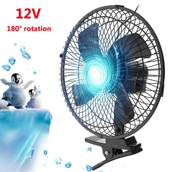 

6 inch 10 inch 12v car vehicle truck windshield electric fan cooling 2 speed suction cup adjustable air cooler