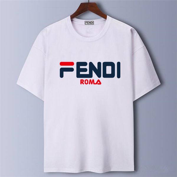 

19ss/fendi women men t shirt brand summer italy streetwear shirt short sleeve designers luxury clothing fends snake head s-5xl polo shirt, White