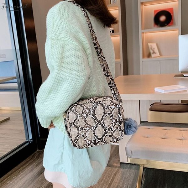 

h30 handbags women bags designer serpentine handbag women hairball snake pattern shoulder bag crossbody bags for women