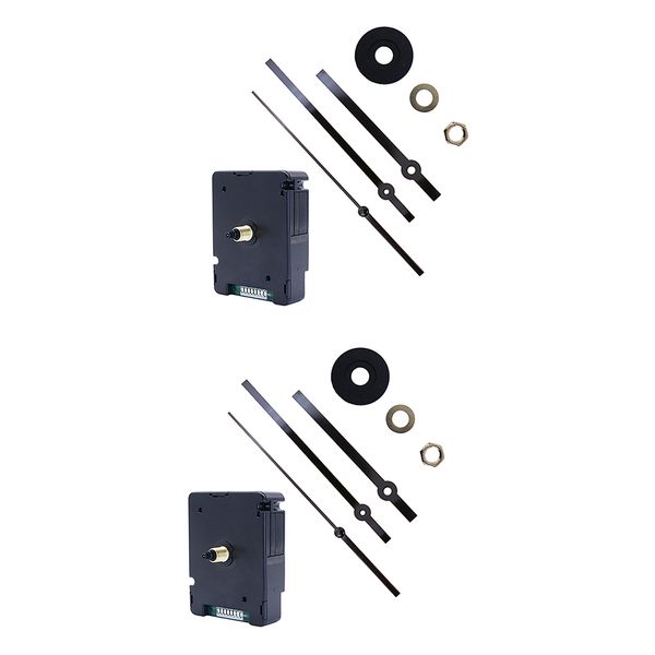 

2 pieces hr1688 quartz wall hand clock, Slivery;brown