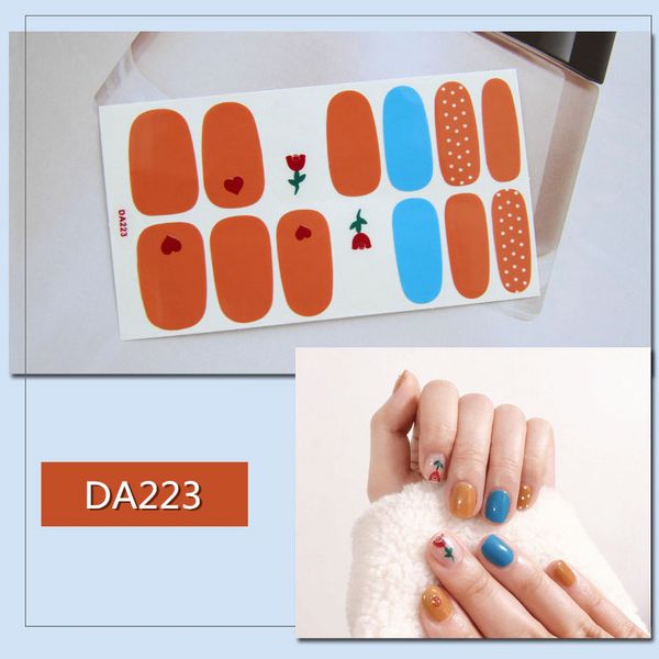 

sheet pink manicure nail art decoration nail sticker art water transfer sticker decals leaf summer manicure self-adhesive, Black
