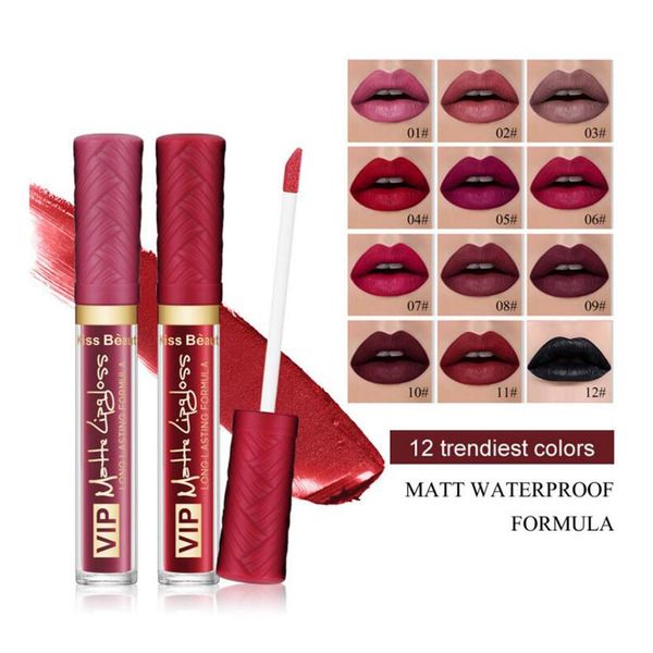 

1set red lip velvet waterproof matte long lasting lip gloss nude lipgloss make up liquid lipsticks